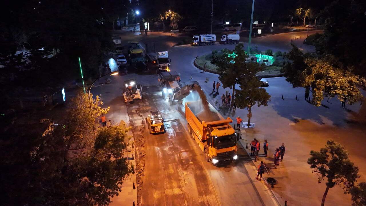 Konya Büyükşehir, şehrin merkezini bir gece değiştirdi 7
